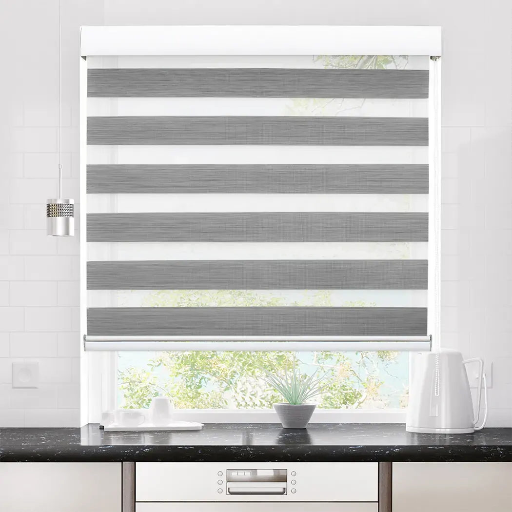 blackout zebra roller blind curtains 150x210 grey Price