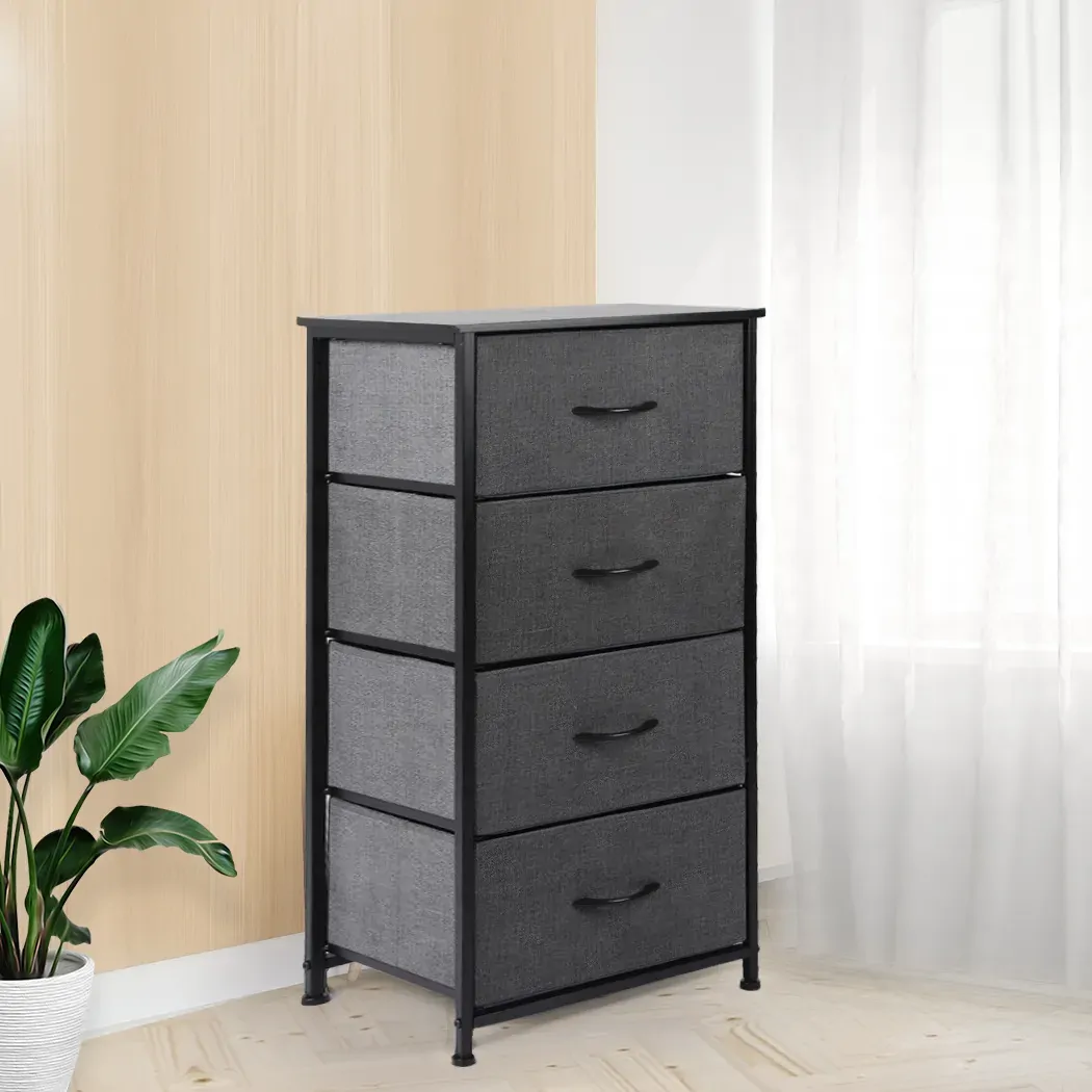 storage cabinet tower chest dark grey Price