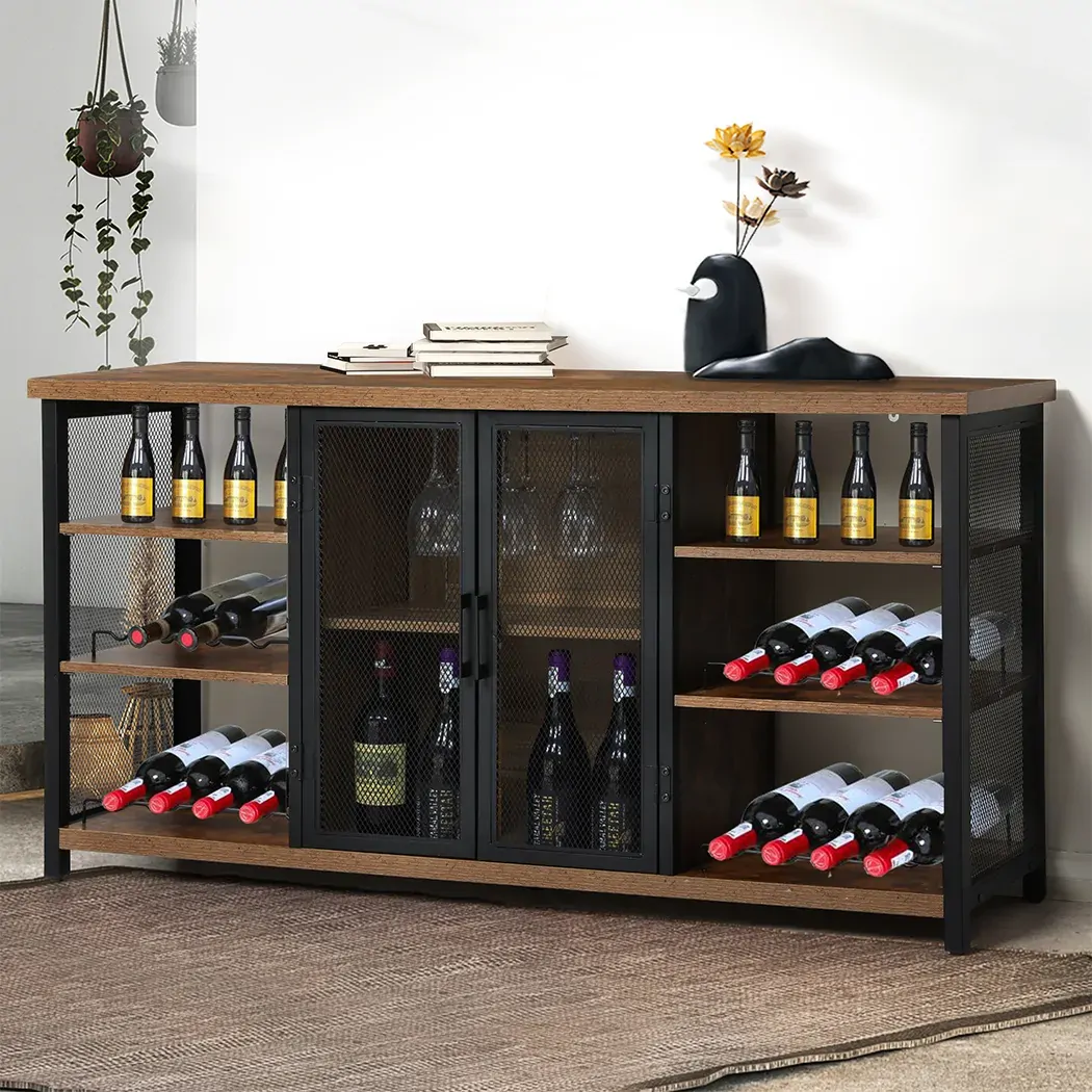 bar cabinet buffet sideboard walnut Price