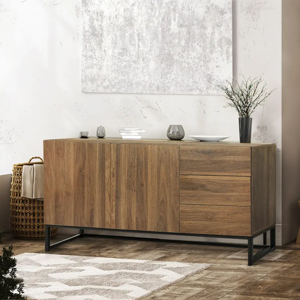 buffet sideboard storage cabinet walnut Price