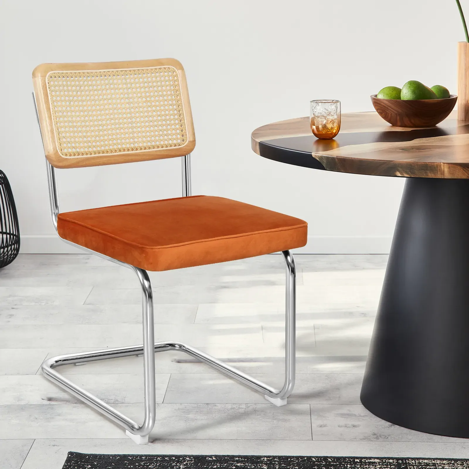 2xrattan chair dining chairs orange Price