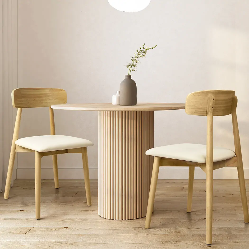 2x dining chairs kitchen chair natural Price