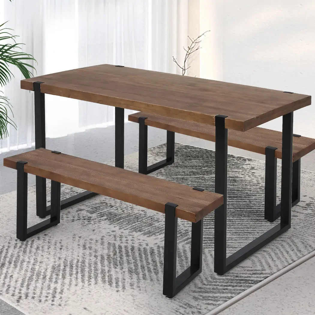 wooden dining sets 1xtable+2x Price