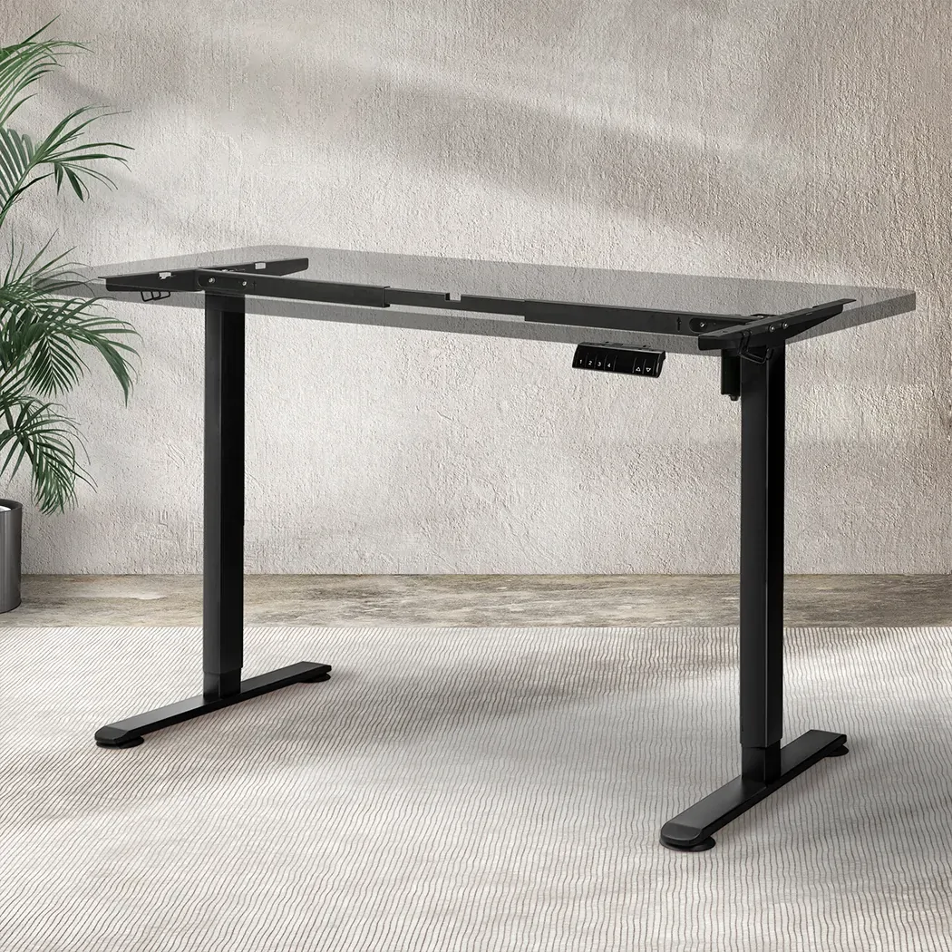 Motorised Standing Desk Frame Black Single Motor Price