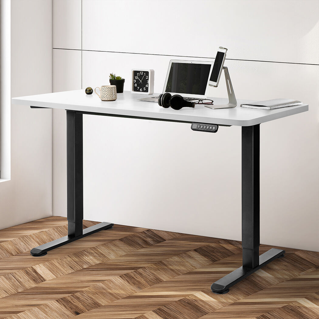 Motorised Standing Desk Adjustable 120cm White 800x 1.5MM Price