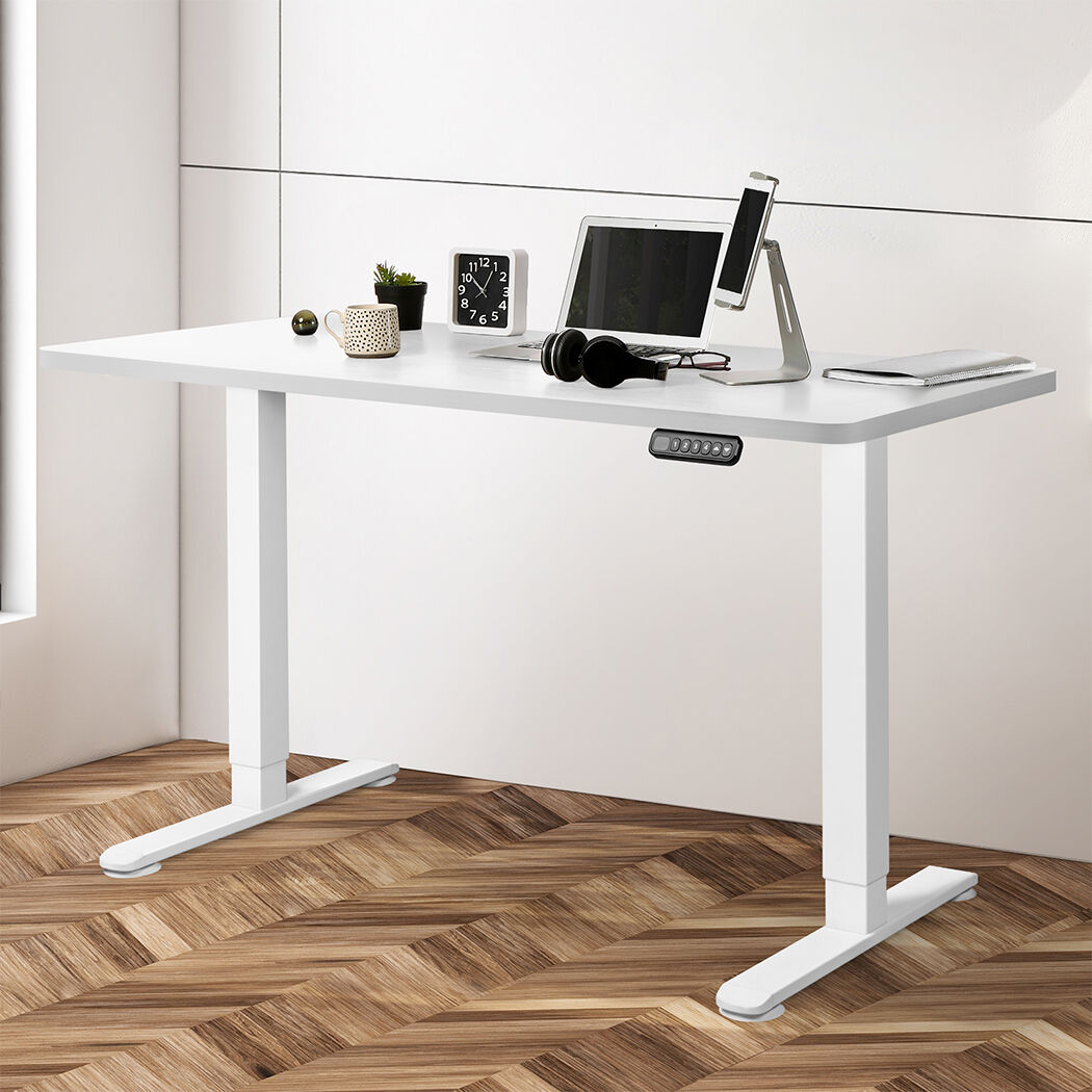 Motorised Standing Desk Adjustable 120cm White 800x 1.5MM Price