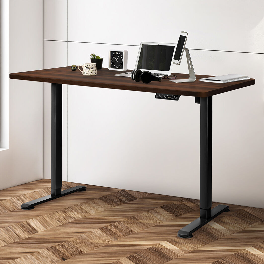 Motorised Standing Desk Height 120cm Walnut 800x 1.5MM Price