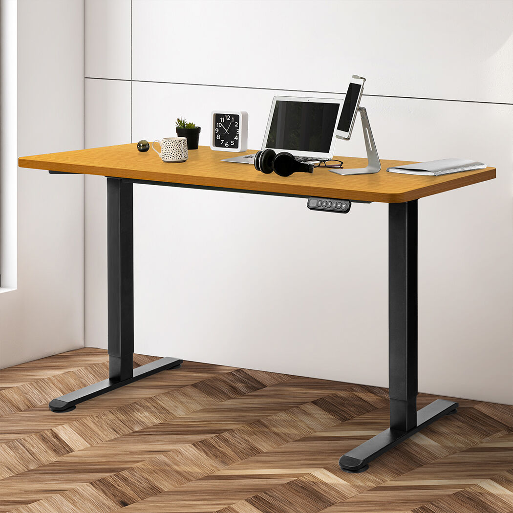 Motorised Standing Desk Adjustable 140cm Natural 1000x 1MM Price