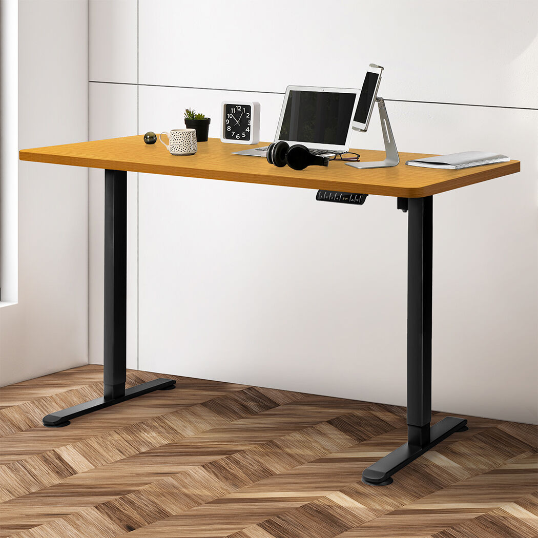 Motorised Standing Desk Adjustable 140cm Natural 1000x 1MM Price