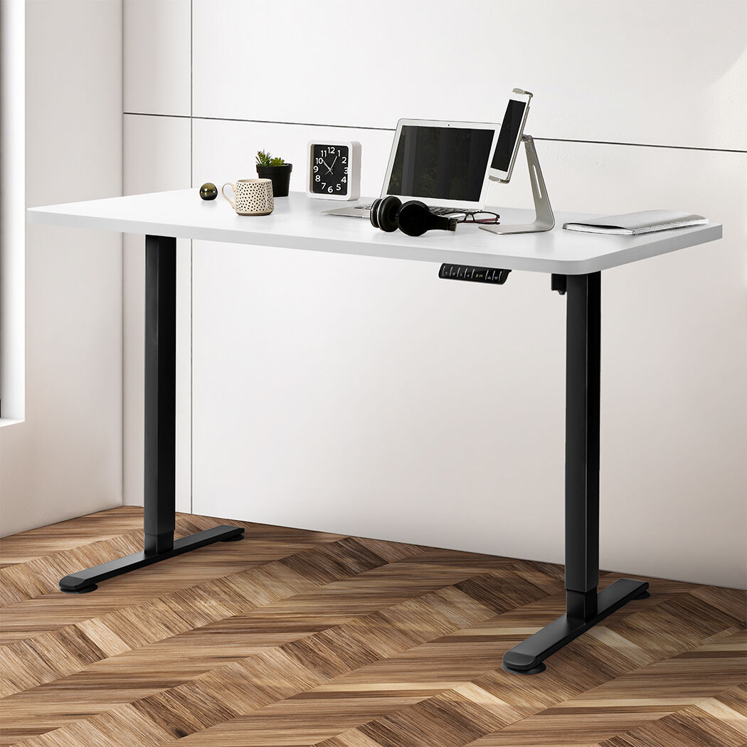 Motorised Standing Desk Adjustable 140cm White 1000x 1MM Price