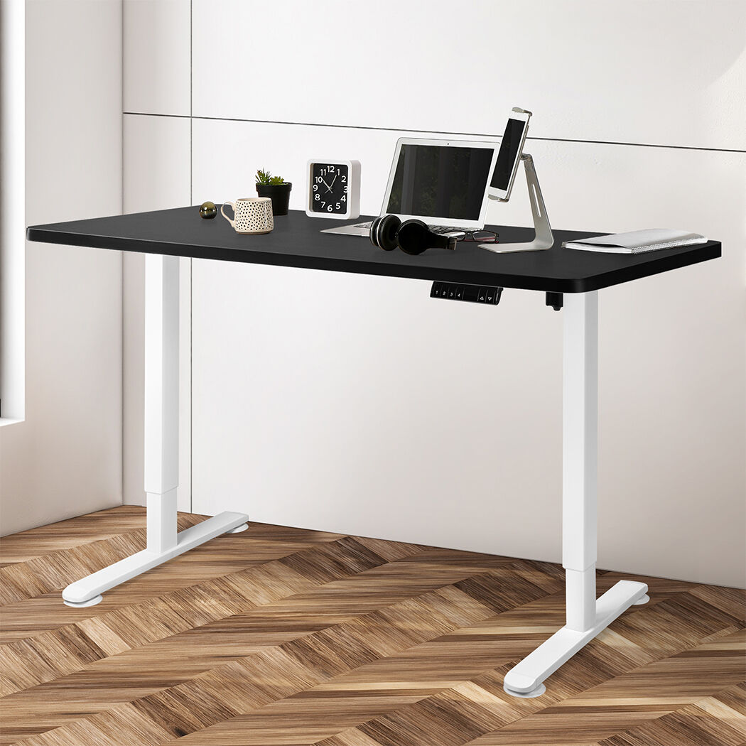 Motorised Standing Desk Adjustable 140cm Black 1000x 1MM Price