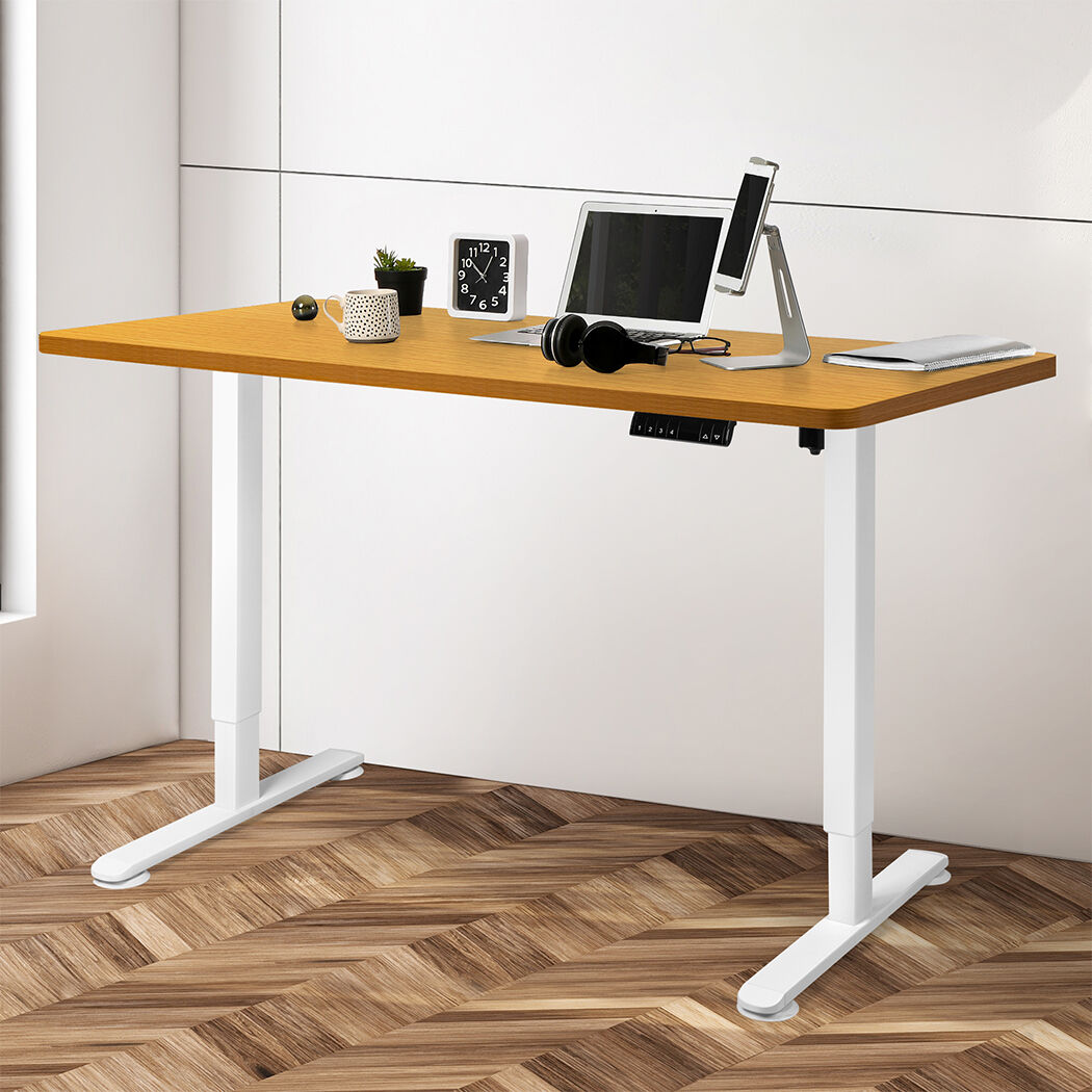 Motorised Standing Desk Adjustable 140cm Natural 1000x 1MM Price