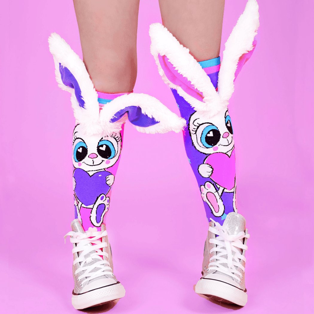 Funny Bunny Socks With Ears Toddler Ages 3 - 5 Price