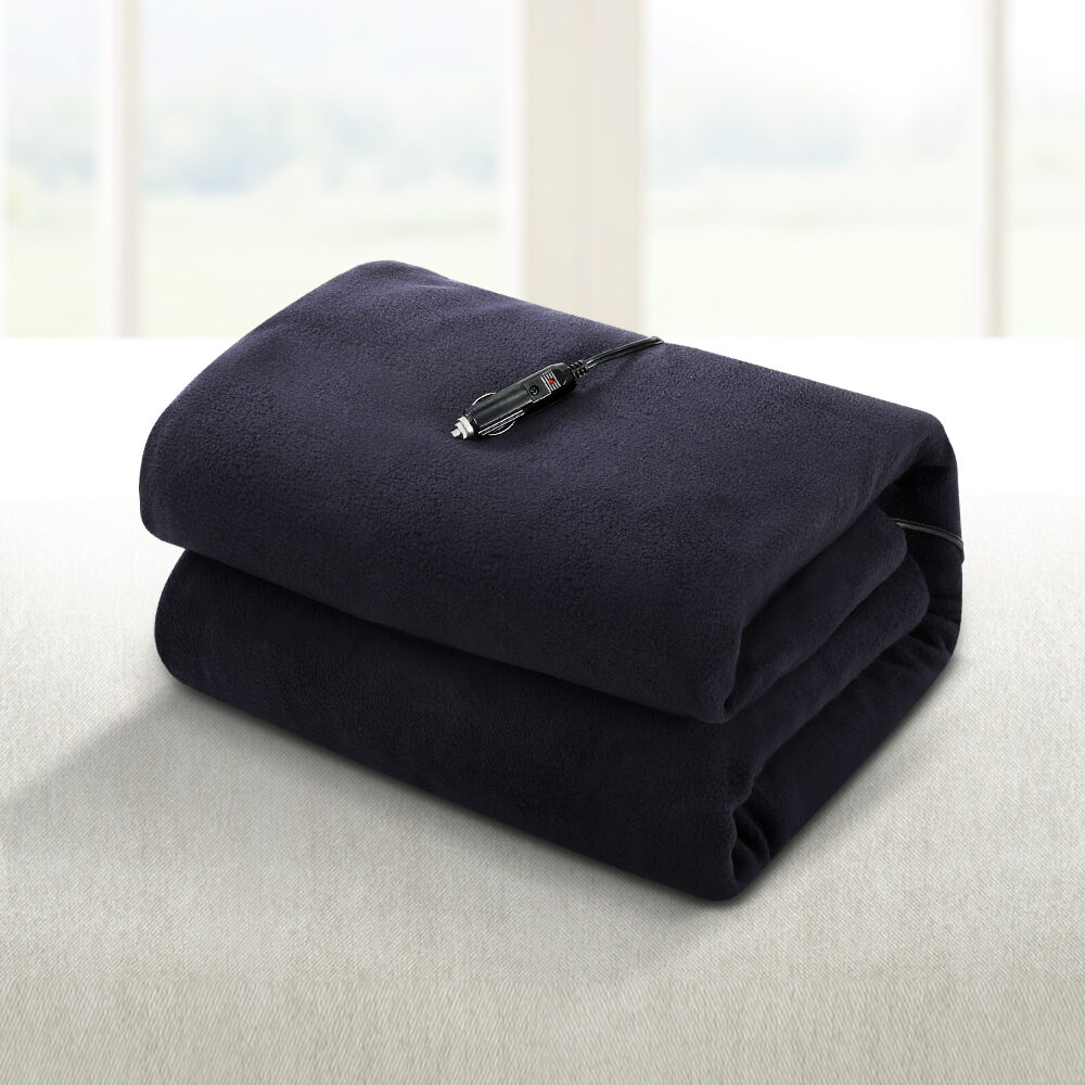 Electric Heated Blanket Car Truck Throw Rug Travel Camping 12V DC Aut Price