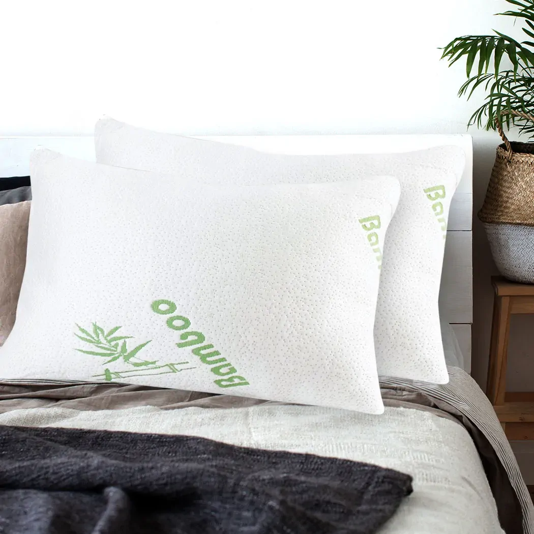 2x Memory Foam Pillow Bamboo Price