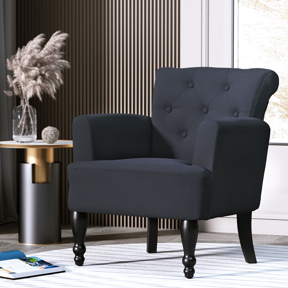 Artiss Armchair Wingback Charcoal Lothair Price