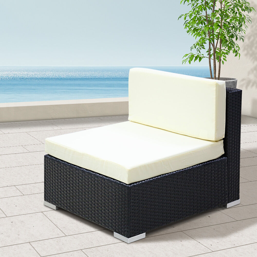 2PC Gardeon Outdoor Furniture Sofa Set Wicker Rattan Garden Lounge Chair Setting Price
