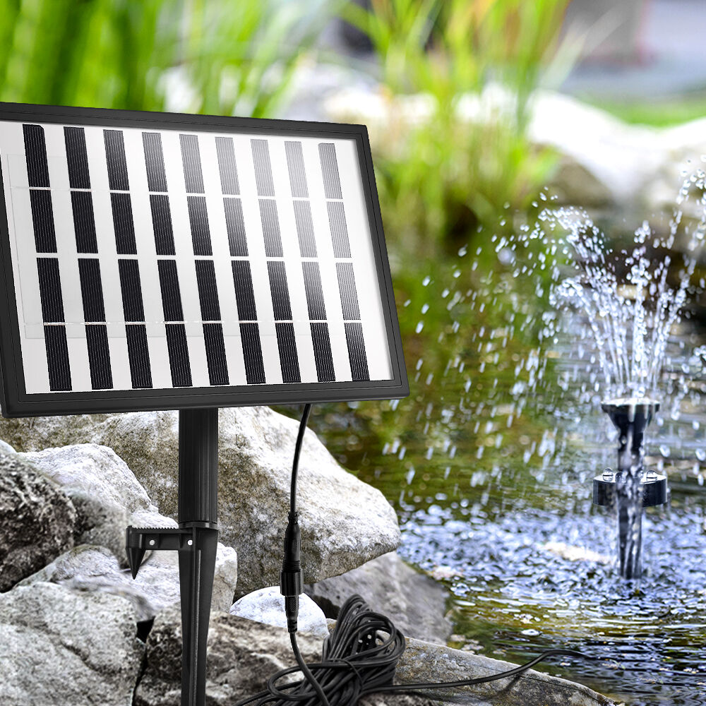 Solar Pond Pump with Battery LED Lights 4 FT Price