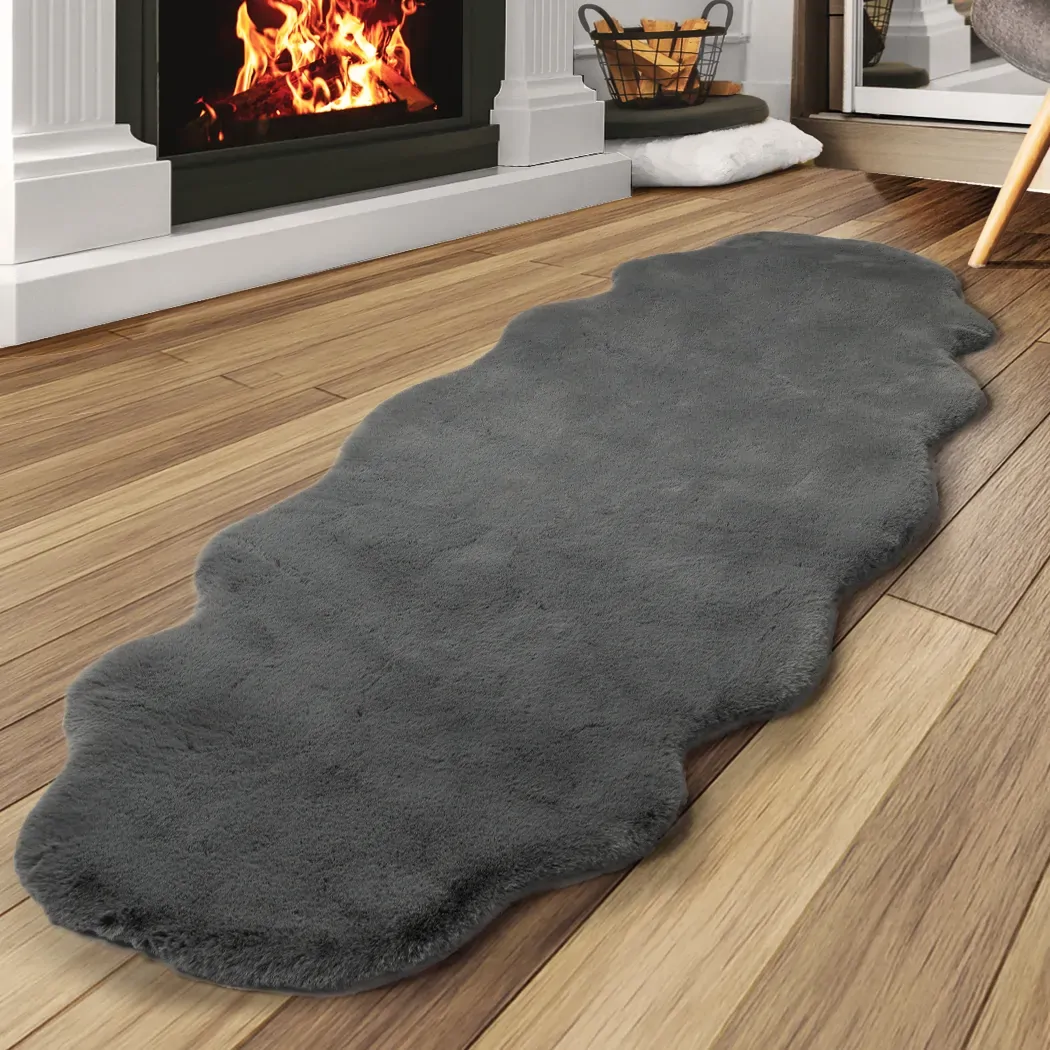 Floor Rug Area Rugs Cloud Fluffy 80X200cm Grey - Model-48B53A Price