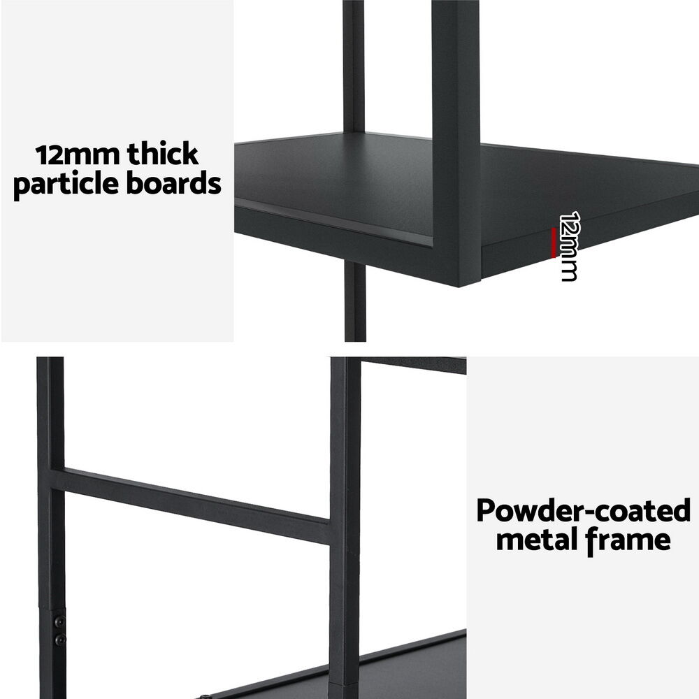 Artiss Bookshelf 5 Tiers RHYS Black Price