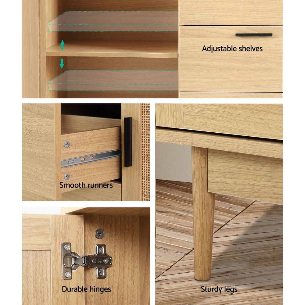Artiss Rattan Buffet Sideboard - BRIONY Oak Price