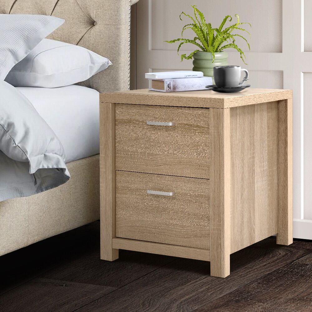 Bedside Table 2 Drawers - MAXI Pine Price