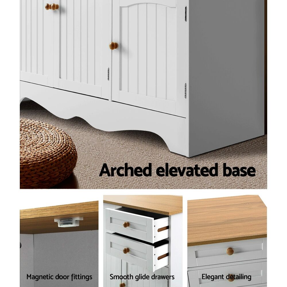 Artiss Buffet Sideboard 3 Doors - BERNE White Price