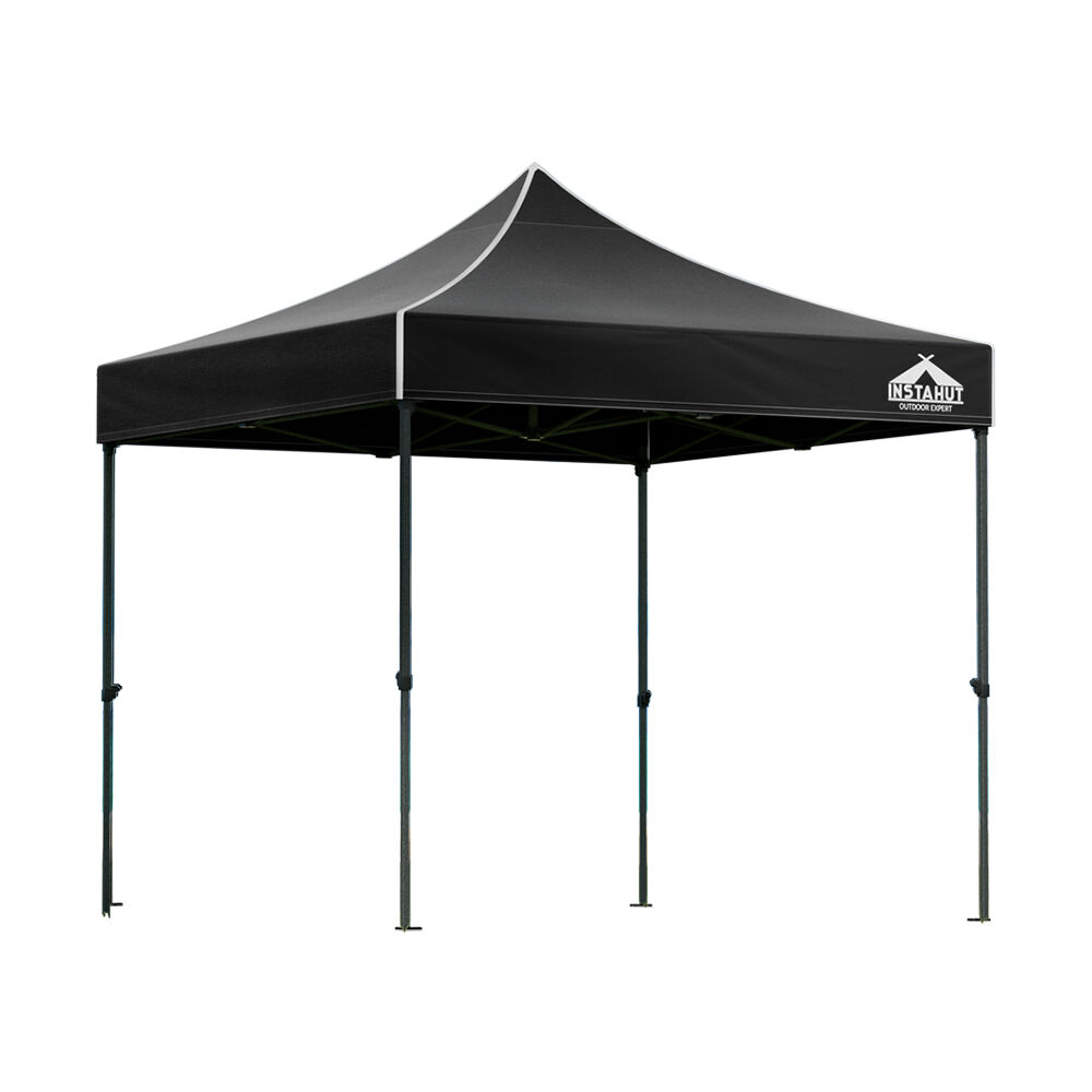 Instahut Gazebo Pop Up Marquee 3x3m Folding Tent Wedding Outdoor Camping Canopy Gazebos Shade Black Price