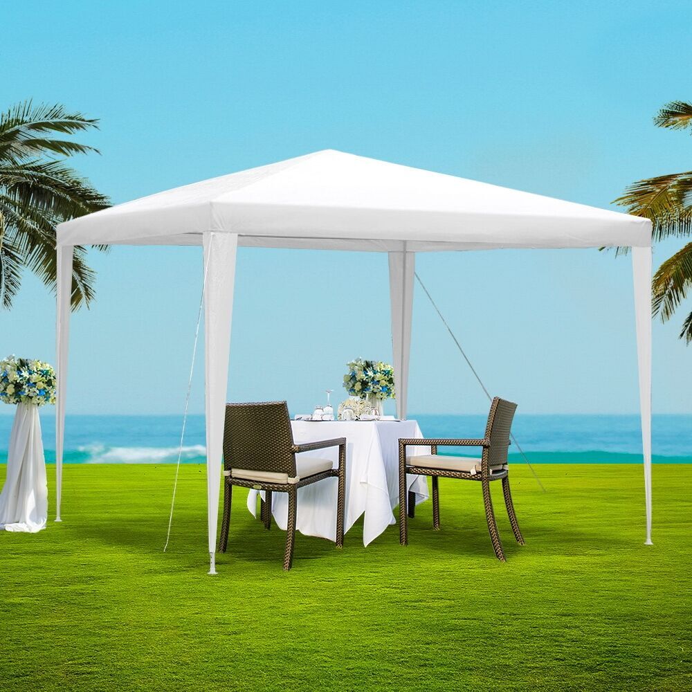 Gazebo 3x3m Wedding Party Marquee Tent Outdoor Event Camping Canopy Shade White Price