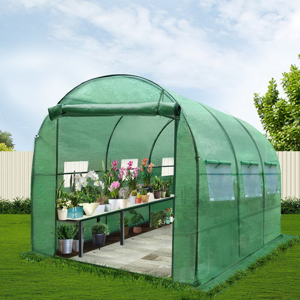 Green Fingers Greenhouse 3x2x2M Walk in Green House Tunnel Plant Garden Shed Dome Price