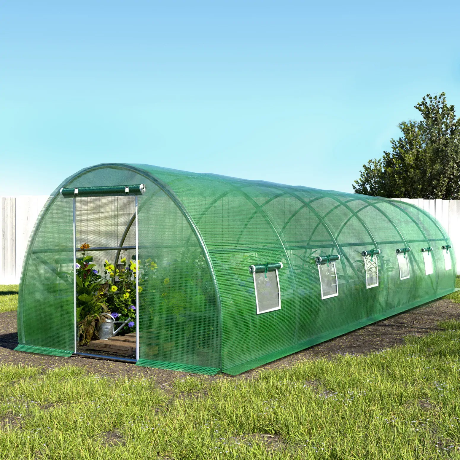 Greenfingers Greenhouse Walk in Green House Tunnel Plant Garden Shed Dome 9x3x2M Price