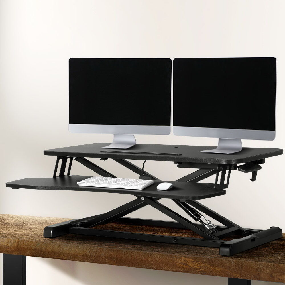 Standing Desk Riser Height Adjustable Black 80CM Price