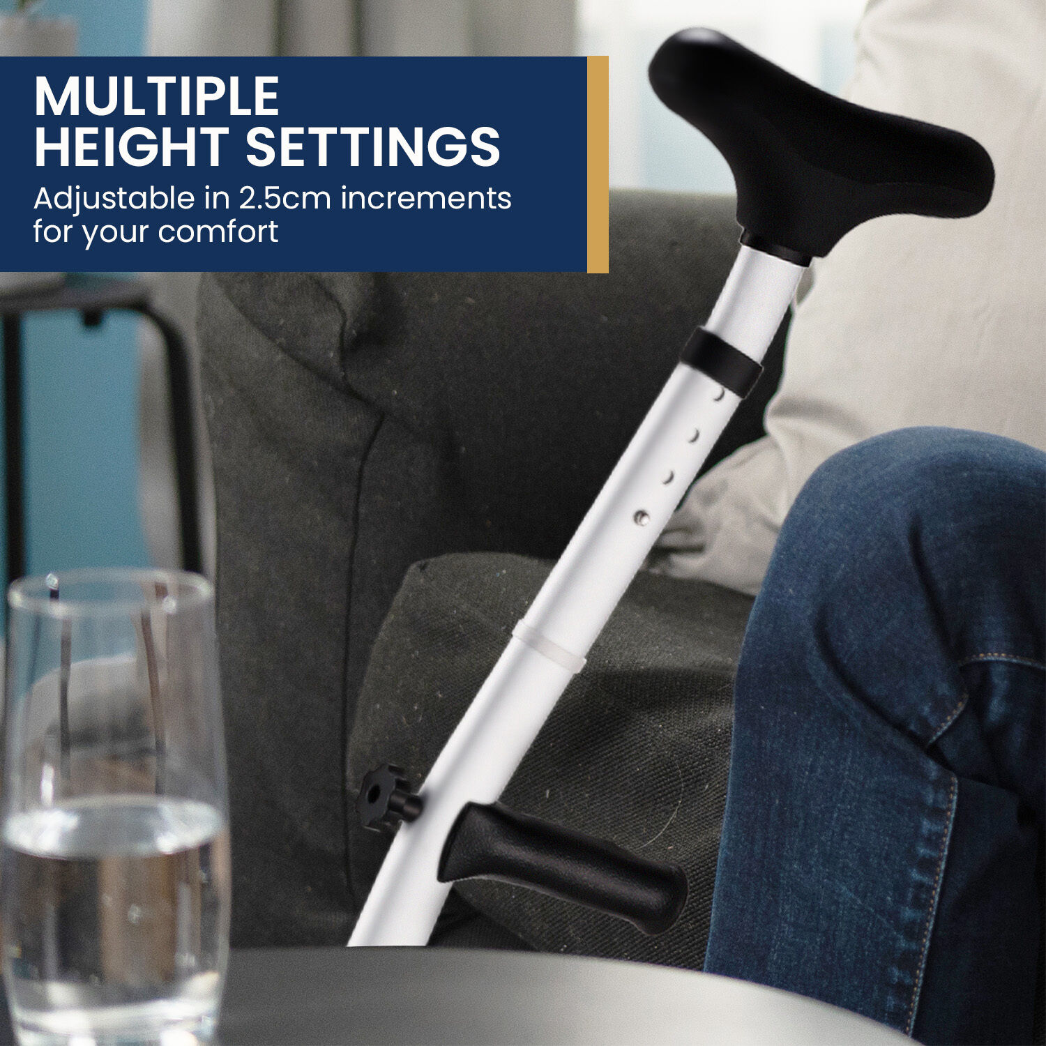 Evekare Heavy Duty Under Arm Walking Crutch Price