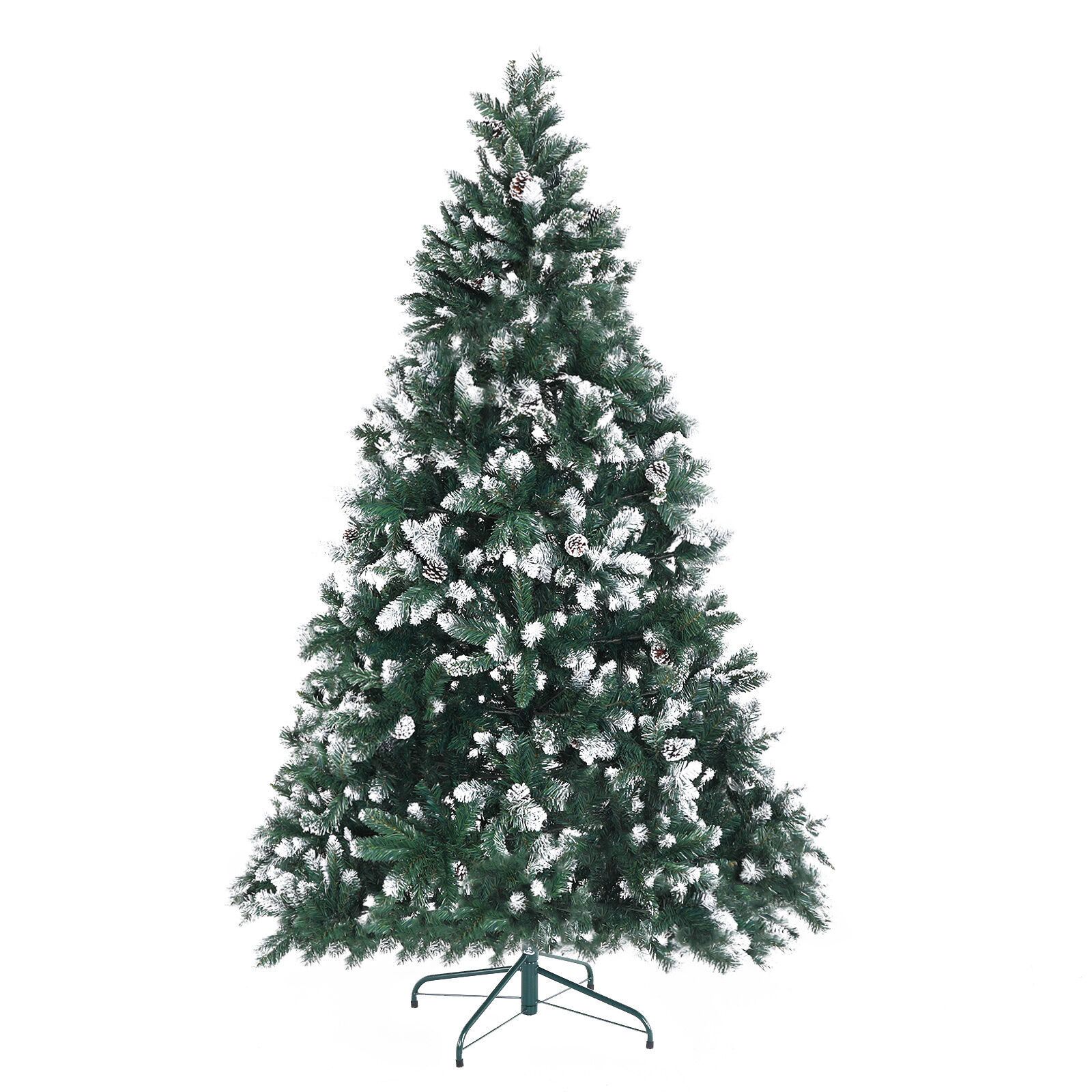 Home Ready 210cm 1290 tips Green Snowy Christmas Tree Xmas Price