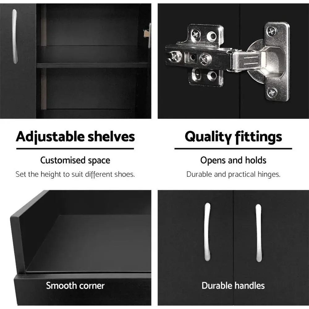 2 Doors Shoe Cabinet Storage Cupboard Price