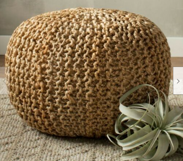 Braided Ottoman Pouffe Footstool Hand Knitted Price