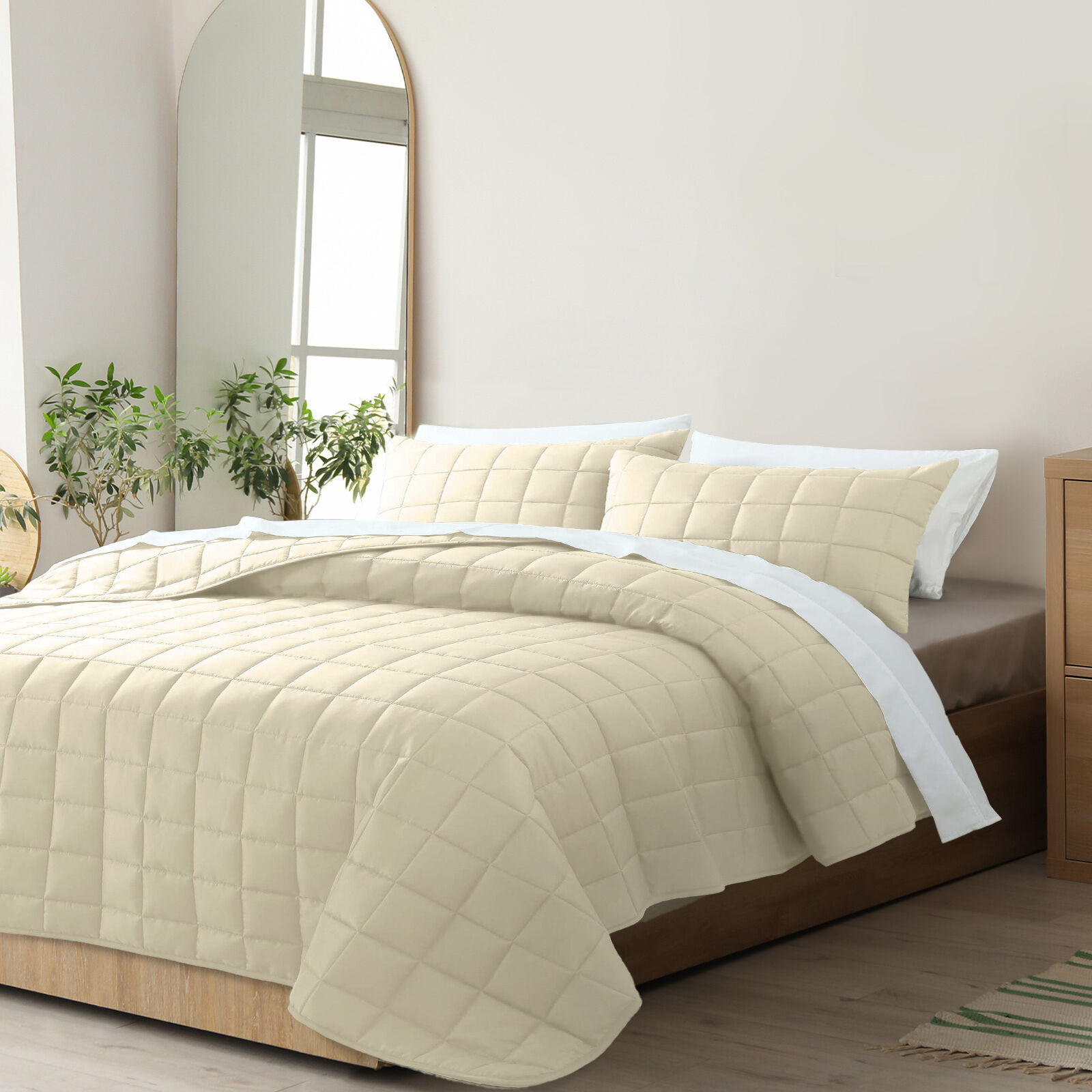 Coverlet Set Bedspread Soft Touch Easy Care Breathable 3 Piece Set Price