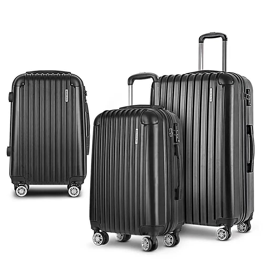 3pcs Luggage Set Travel Suitcase Storage Organiser TSA lock Price