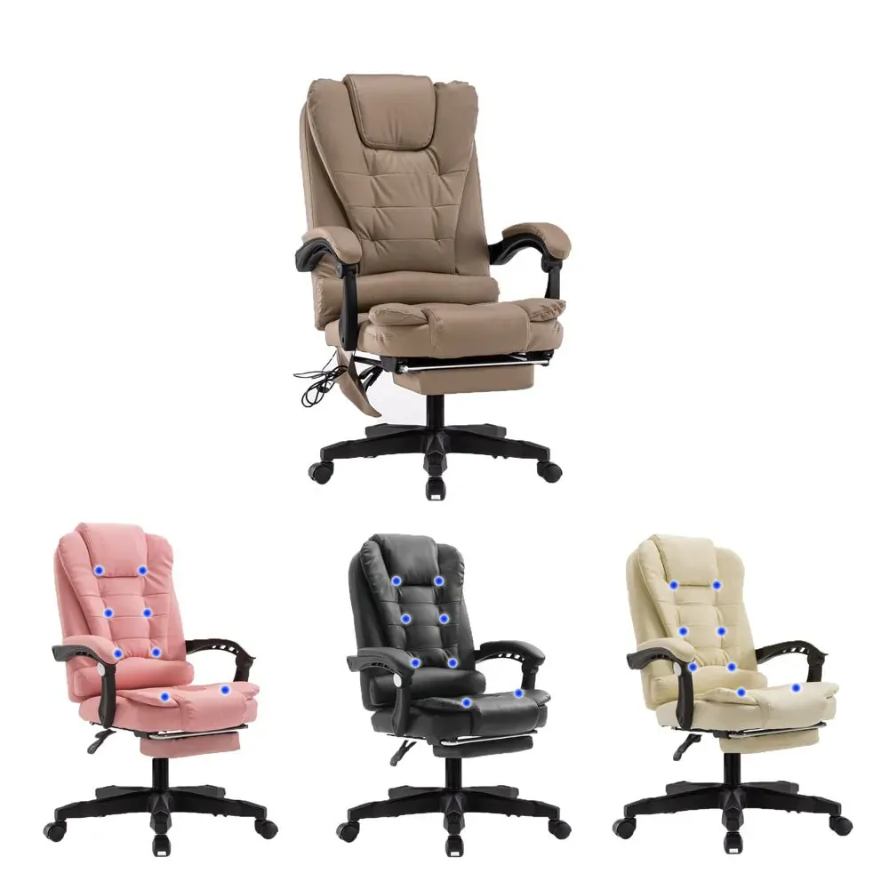 8 Point Massage Chair Executive Office Computer Seat Footrest Recliner Pu Leather Price
