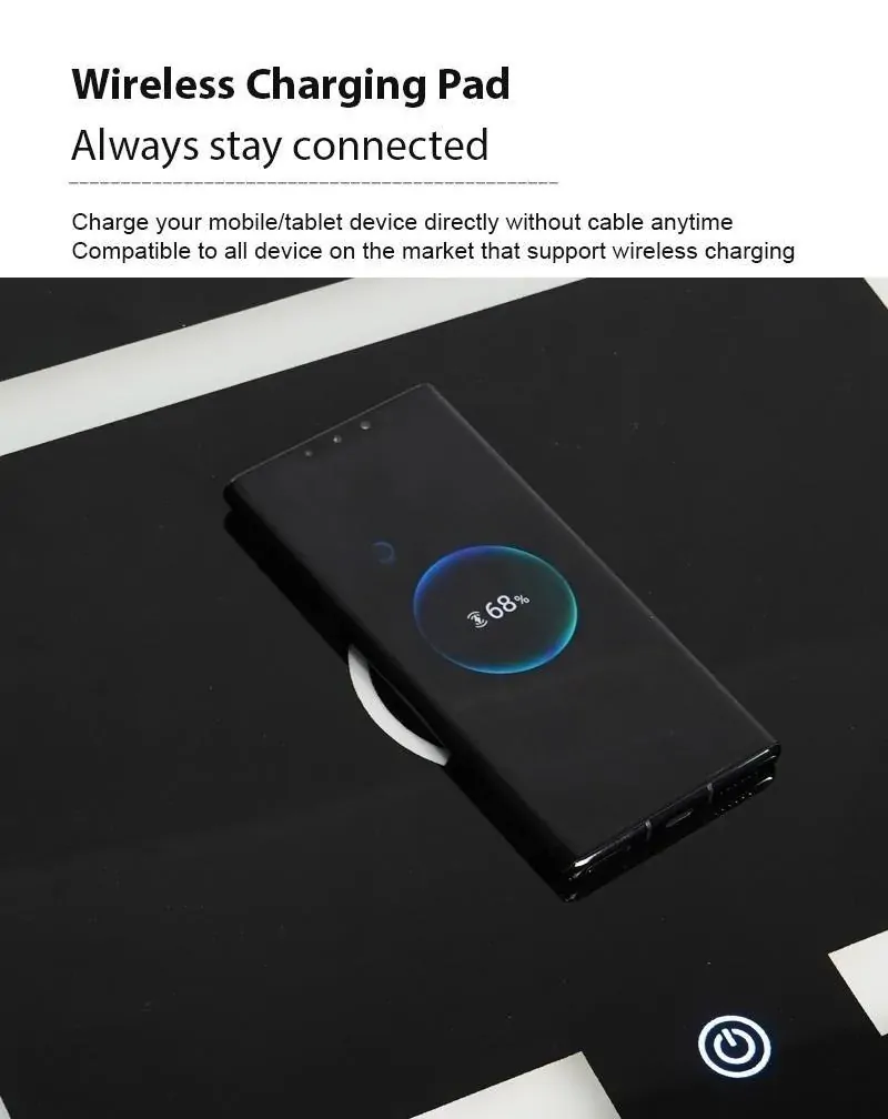 Findlay Smart Bedside Tables Side 3 Drawers Wireless Charging Nightstand LED Light USB Connection Price