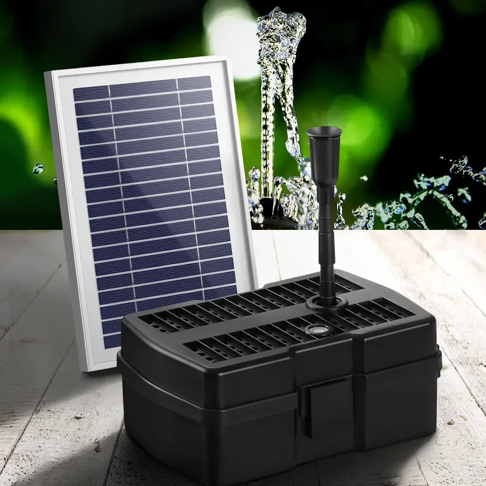 Solar Pond Pump with Eco Filter Box Water Fountain Kit Price