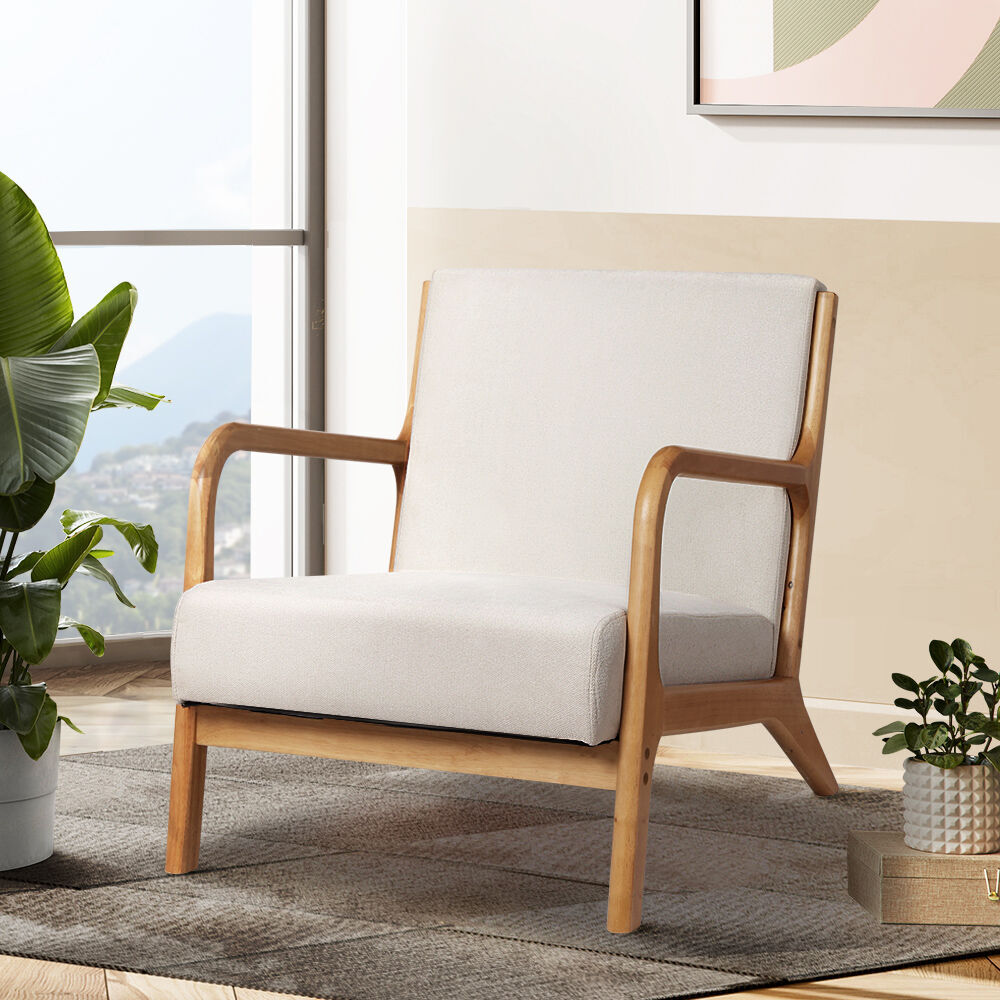 Armchair Lounge Chair Accent Armchairs Couch Sofa Bedroom Wood Price