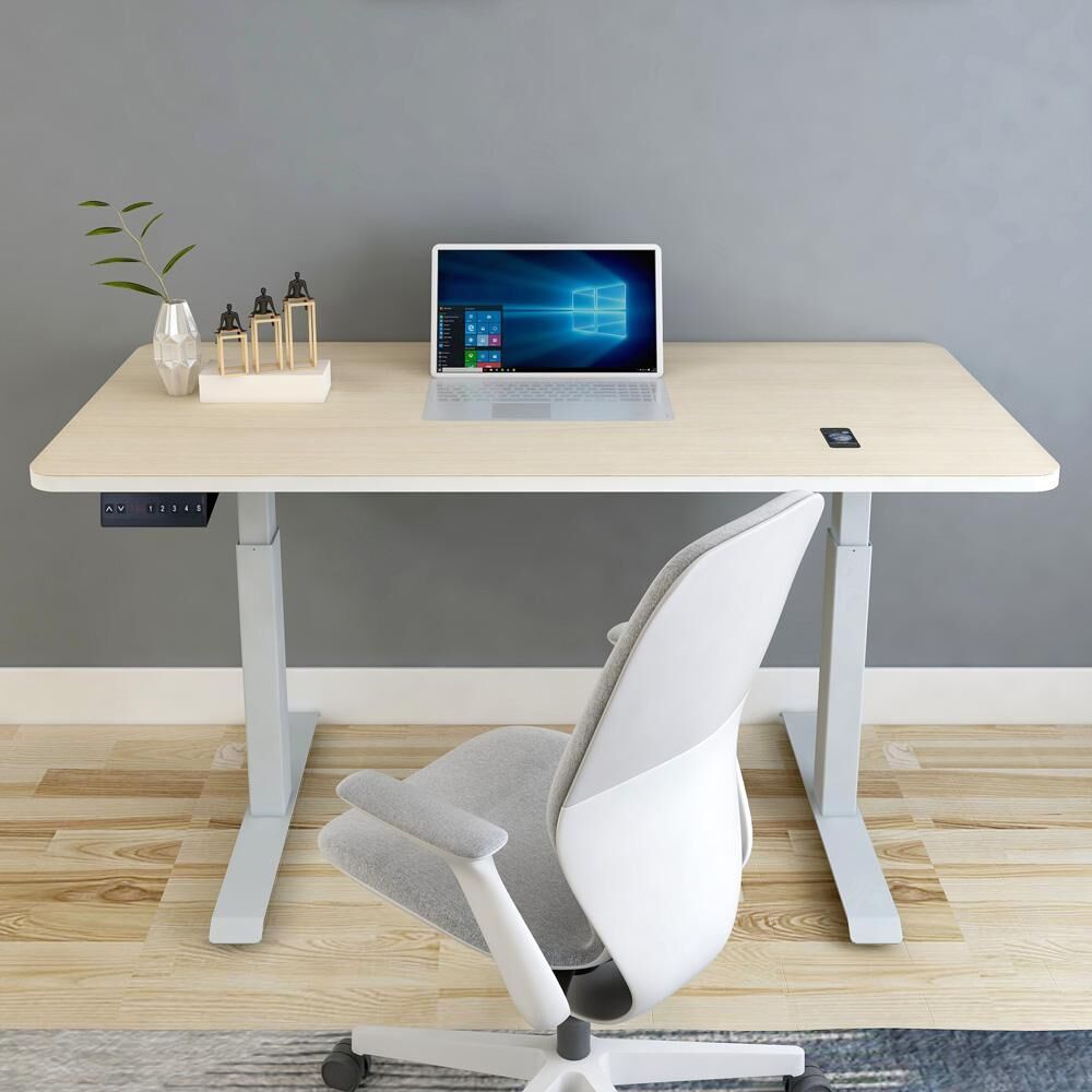 Standing Desk Height Adjustable Sit Grey Stand Motorised Dual Motors Frame Price