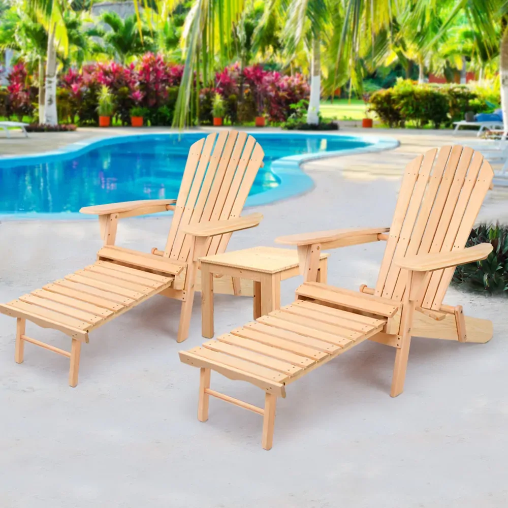 3 Piece Outdoor Beach Chair and Table Set Price