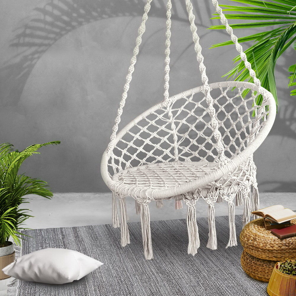Hammock Chair Swing Bed Relax Rope Portable Outdoor Hanging Indoor 124CM Price