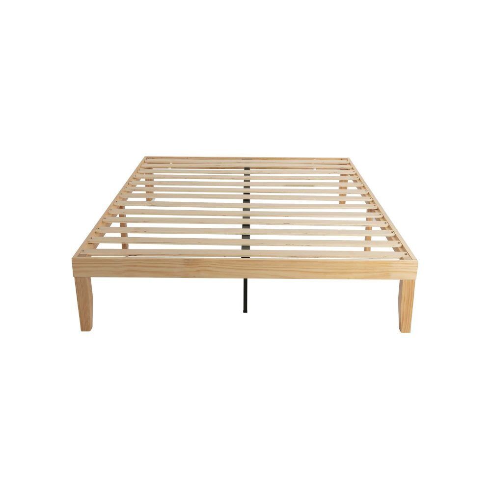 Warm Wooden Natural Bed Base Frame Price