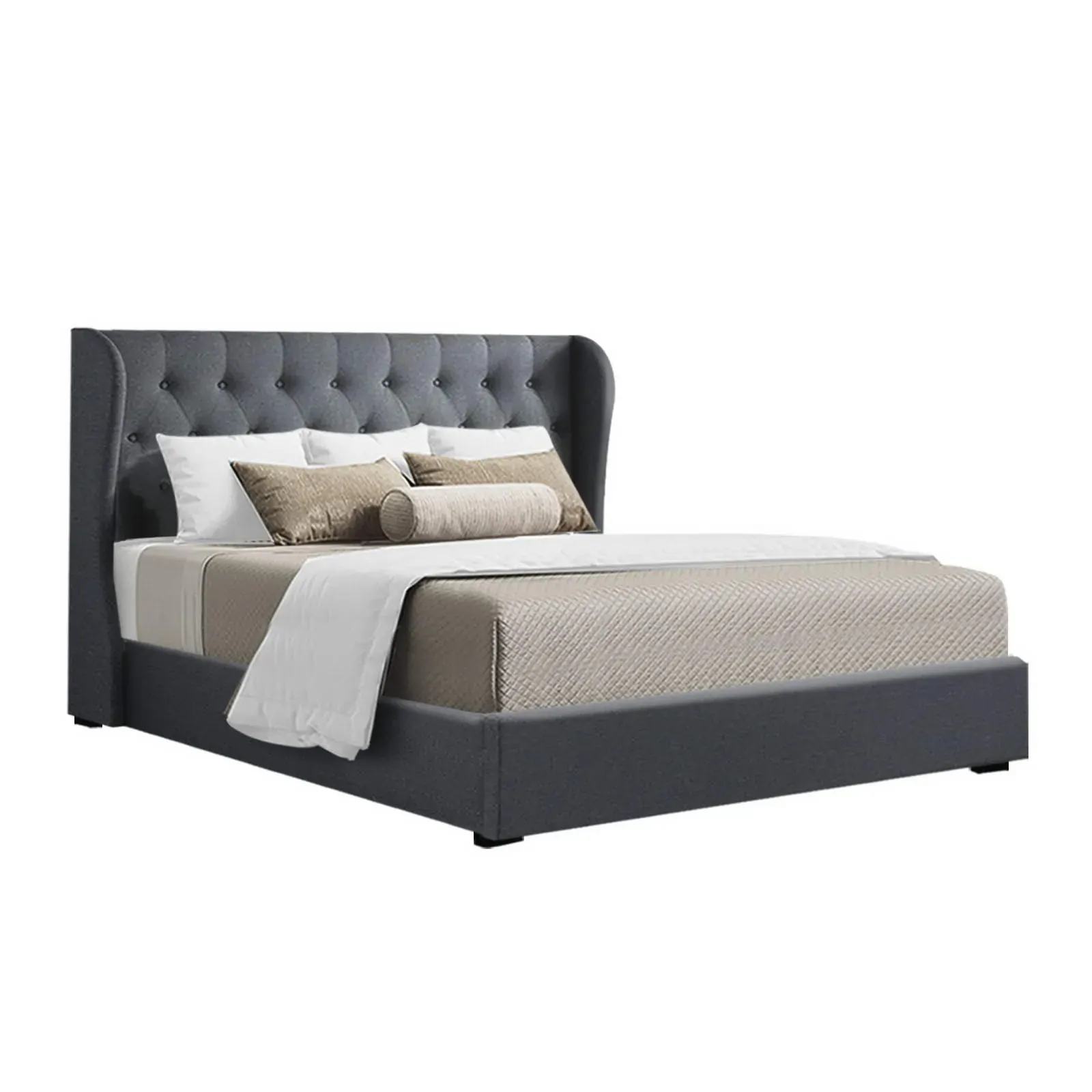 Wallaroo Bed Frame Fabric Gas Lift Storage Price