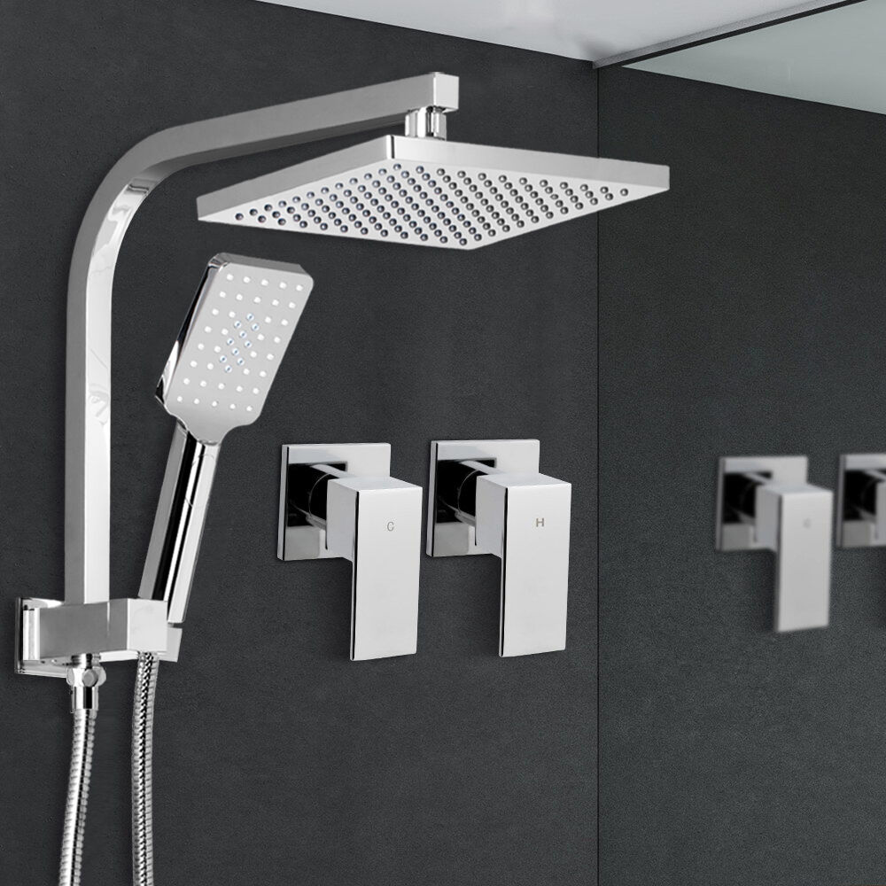 Bathroom Taps Faucet Rain Shower Head Set Hot And Cold Diverter DIY Price
