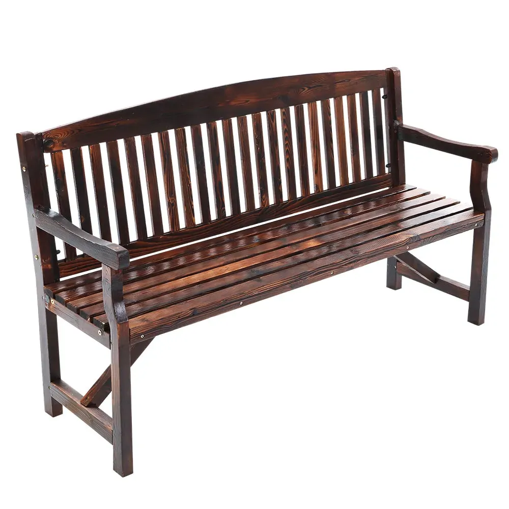Wooden Garden Bench Chair Outdoor Furniture Decor Patio Deck 3 Seater Price
