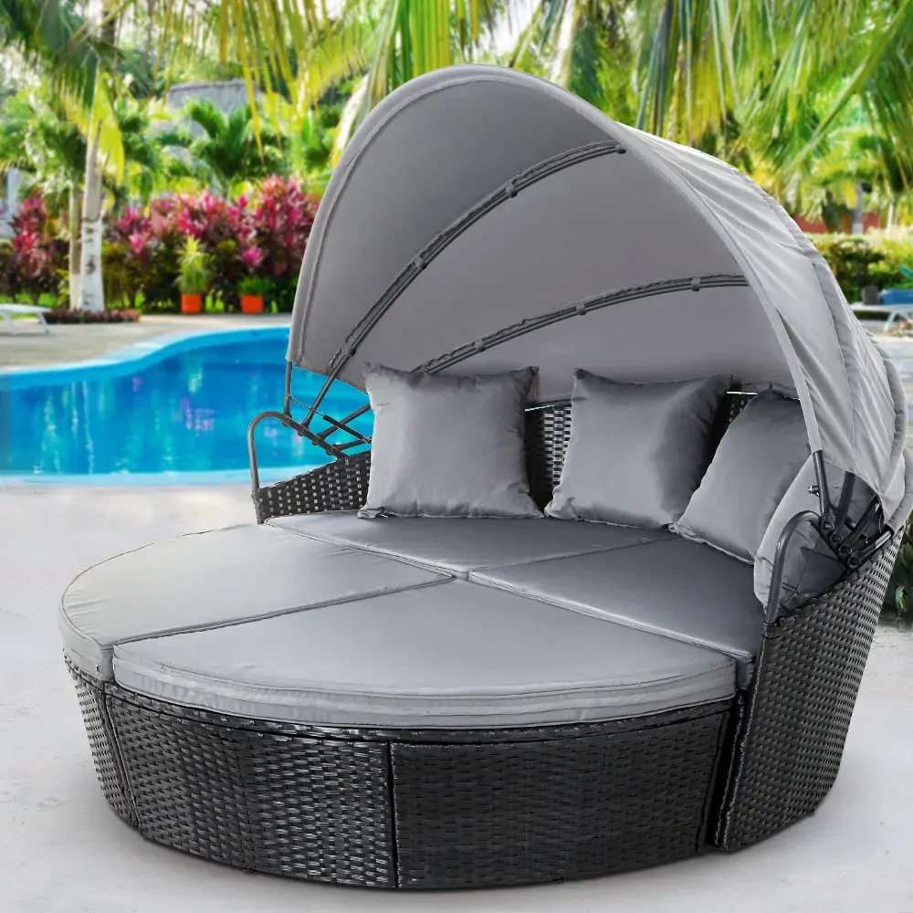 Outdoor Lounge Setting Patio Furniture Sofa Wicker Garden Rattan Set Day Bed Price